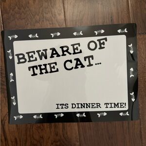 Brand New Set Of 4 Beware Of The Cat Placemats
